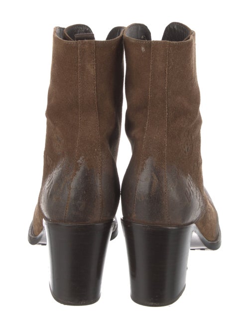 Prada Suede Lace-Up Boots