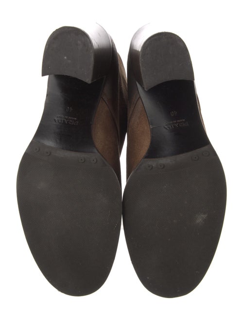 Prada Suede Lace-Up Boots
