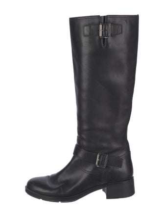 Prada Leather Riding Boots