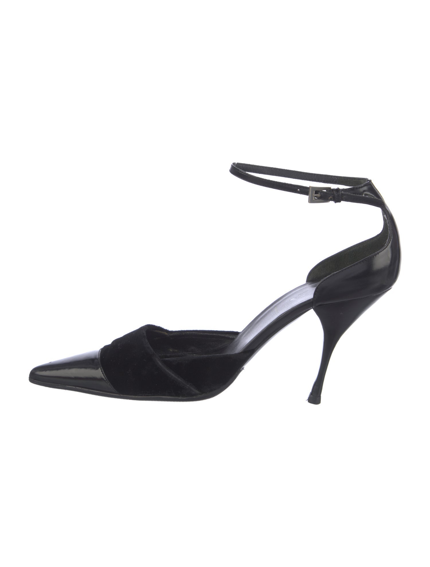 Prada Vintage Velvet D'Orsay Pumps