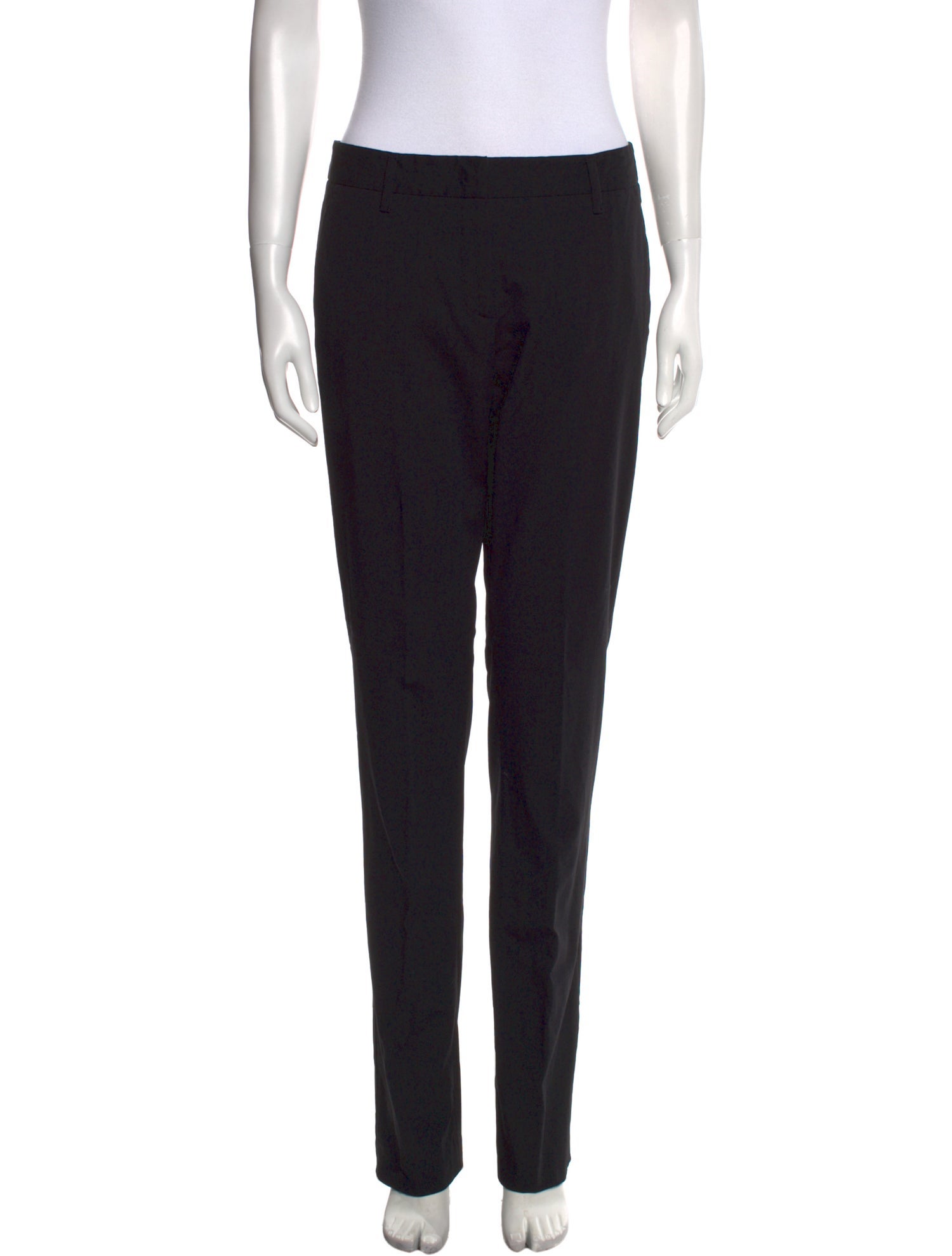 Prada Virgin Wool Straight Leg Pants