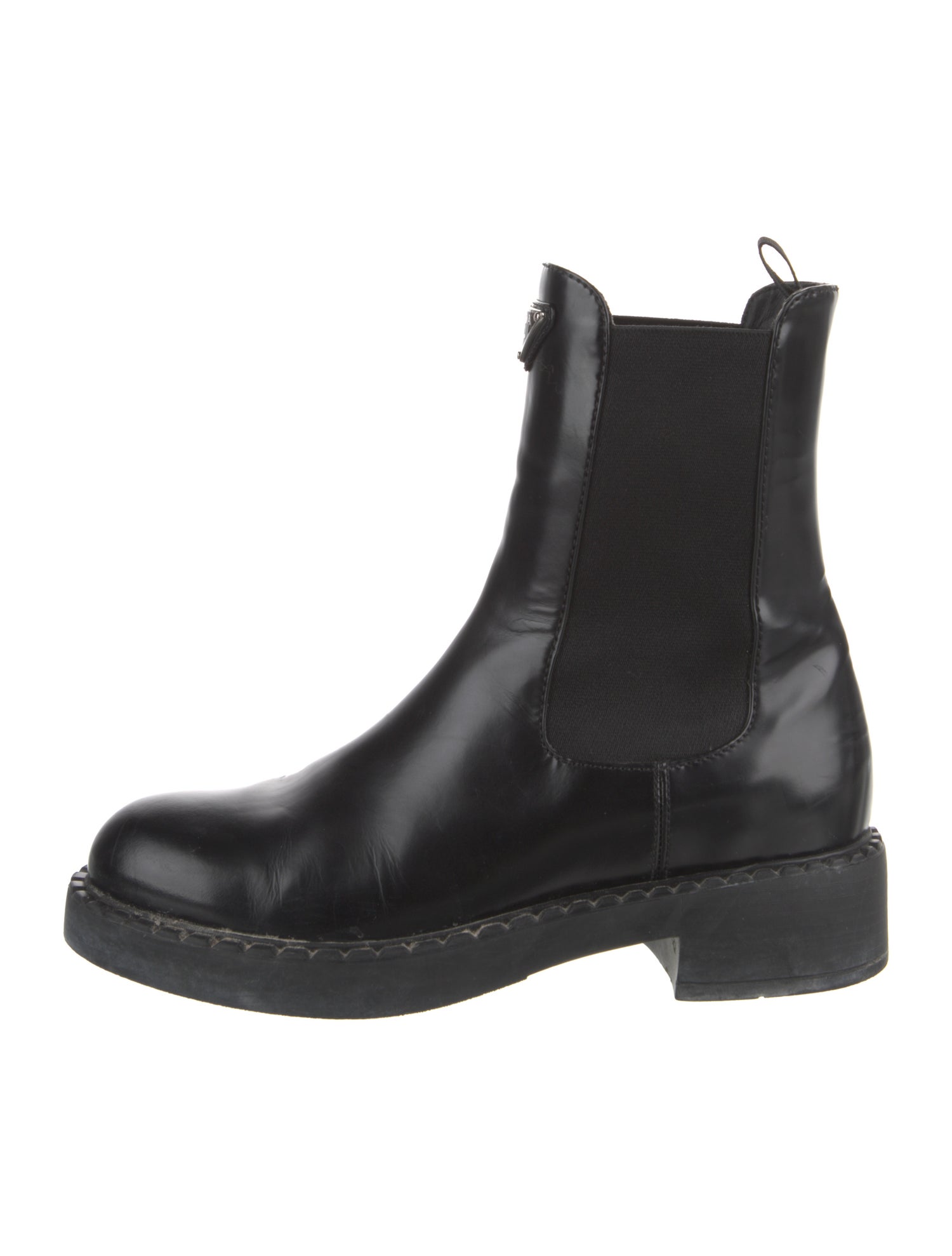 Prada Leather Chelsea Boots