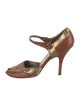 Prada Leather Lasercut Accents D'Orsay Pumps