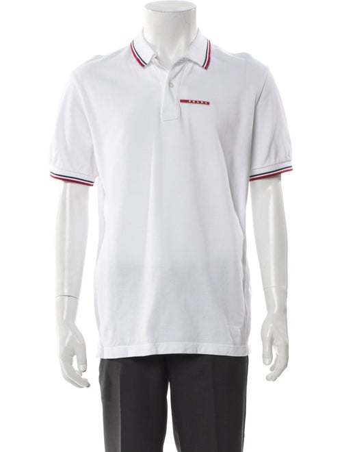 Prada 2016 V-Neck Polo Shirt