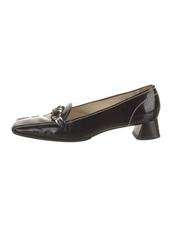 Prada Leather Whipstitch Trim Pumps