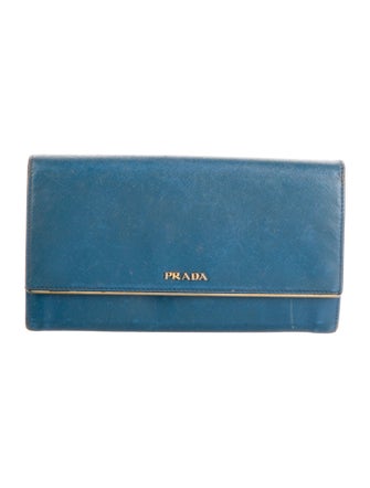 Prada Saffiano Lux Leather Continental Wallet