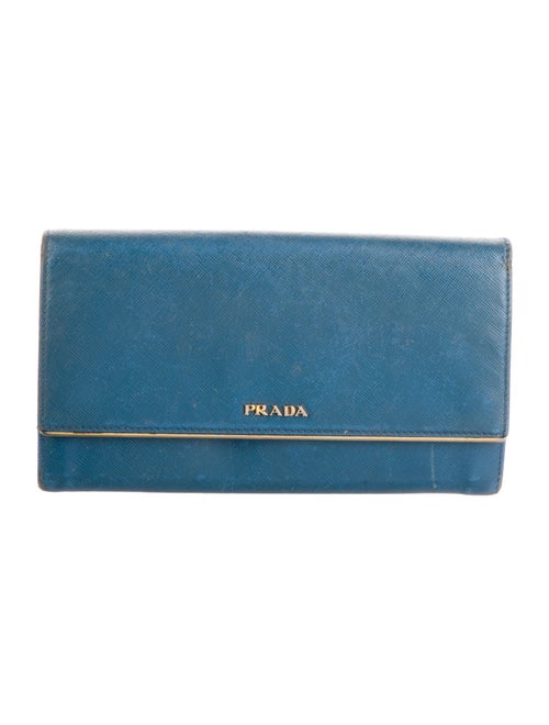Prada Saffiano Lux Leather Continental Wallet
