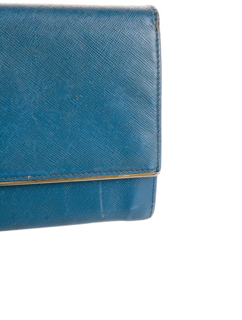 Prada Saffiano Lux Leather Continental Wallet