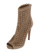 Prada Suede Lasercut Accents Boots