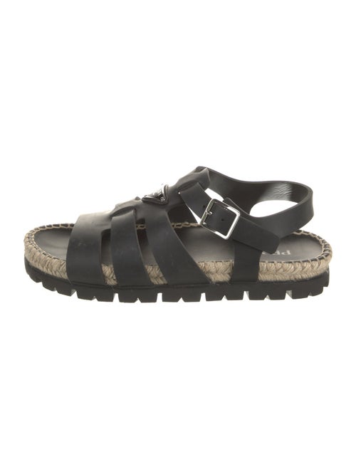 Prada Rubber Slingback Sandals