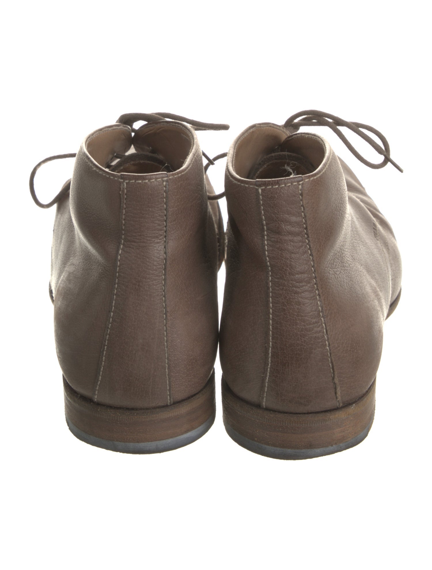 Prada Leather Lace-Up Boots