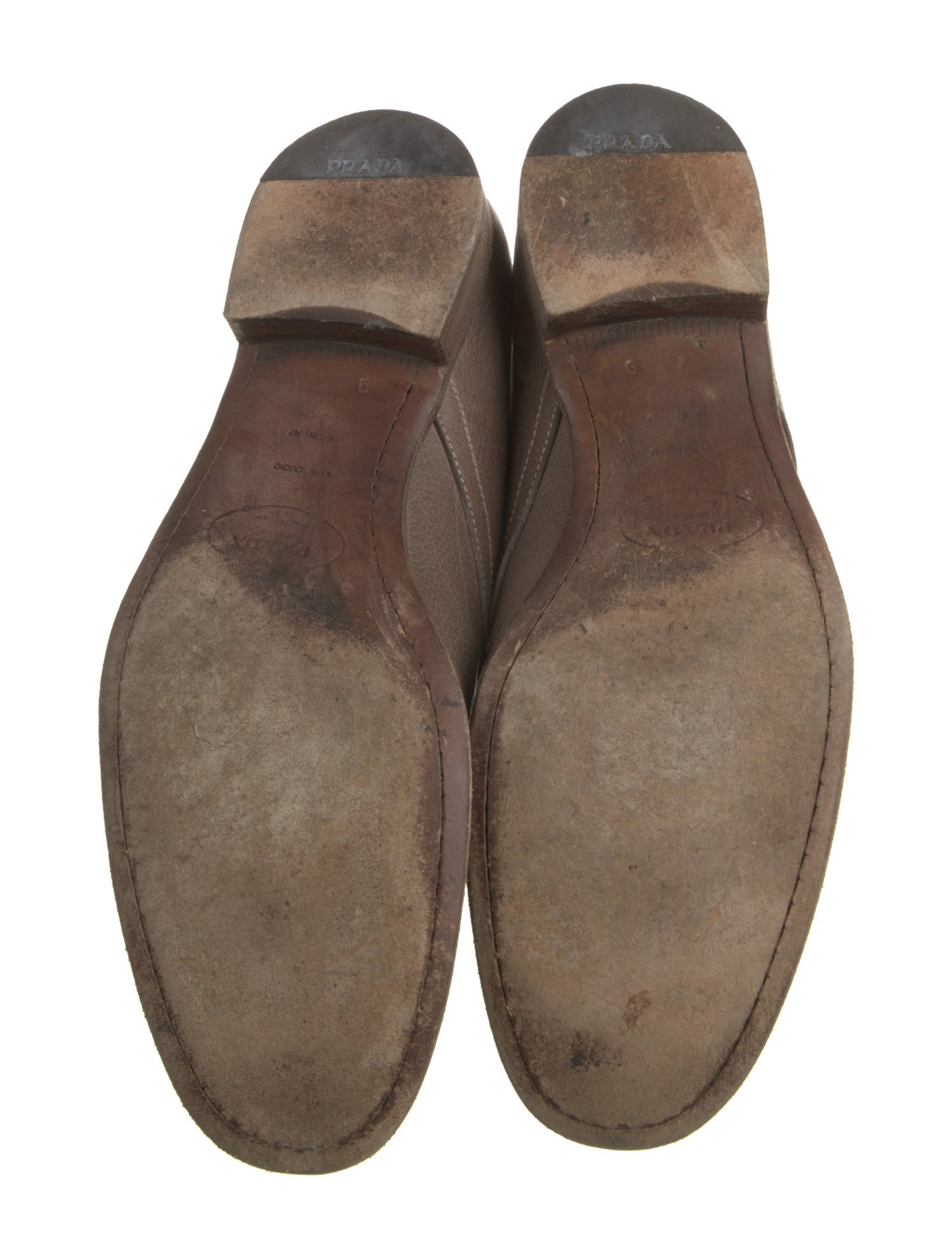 Prada Leather Lace-Up Boots