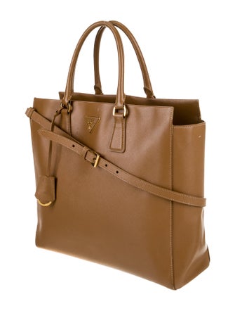 Prada Saffiano Leather Top Handle Bag Large