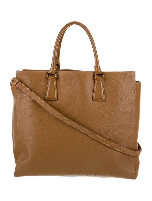 Prada Saffiano Leather Top Handle Bag Large