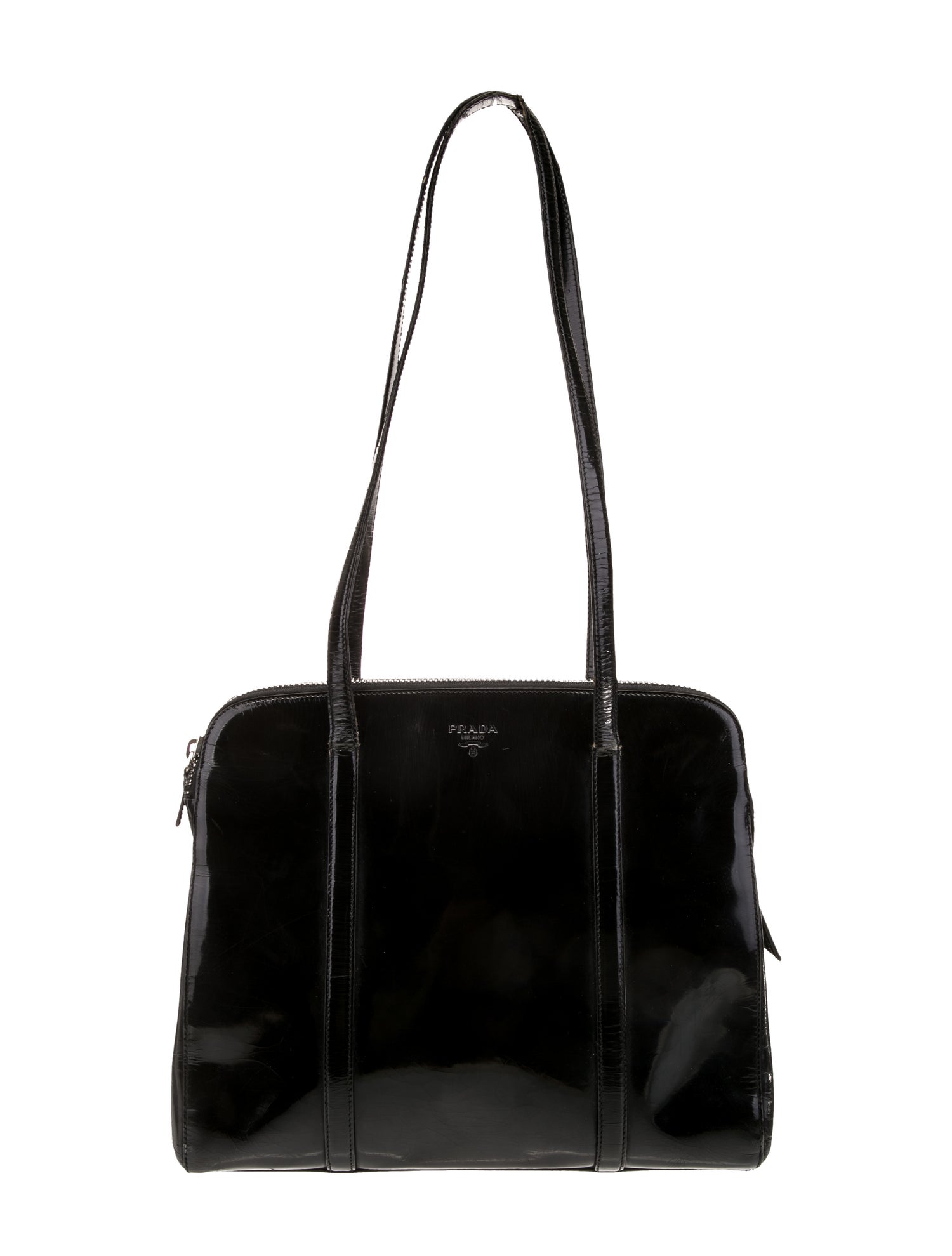 Prada Spazzolato Leather Shoulder Bag