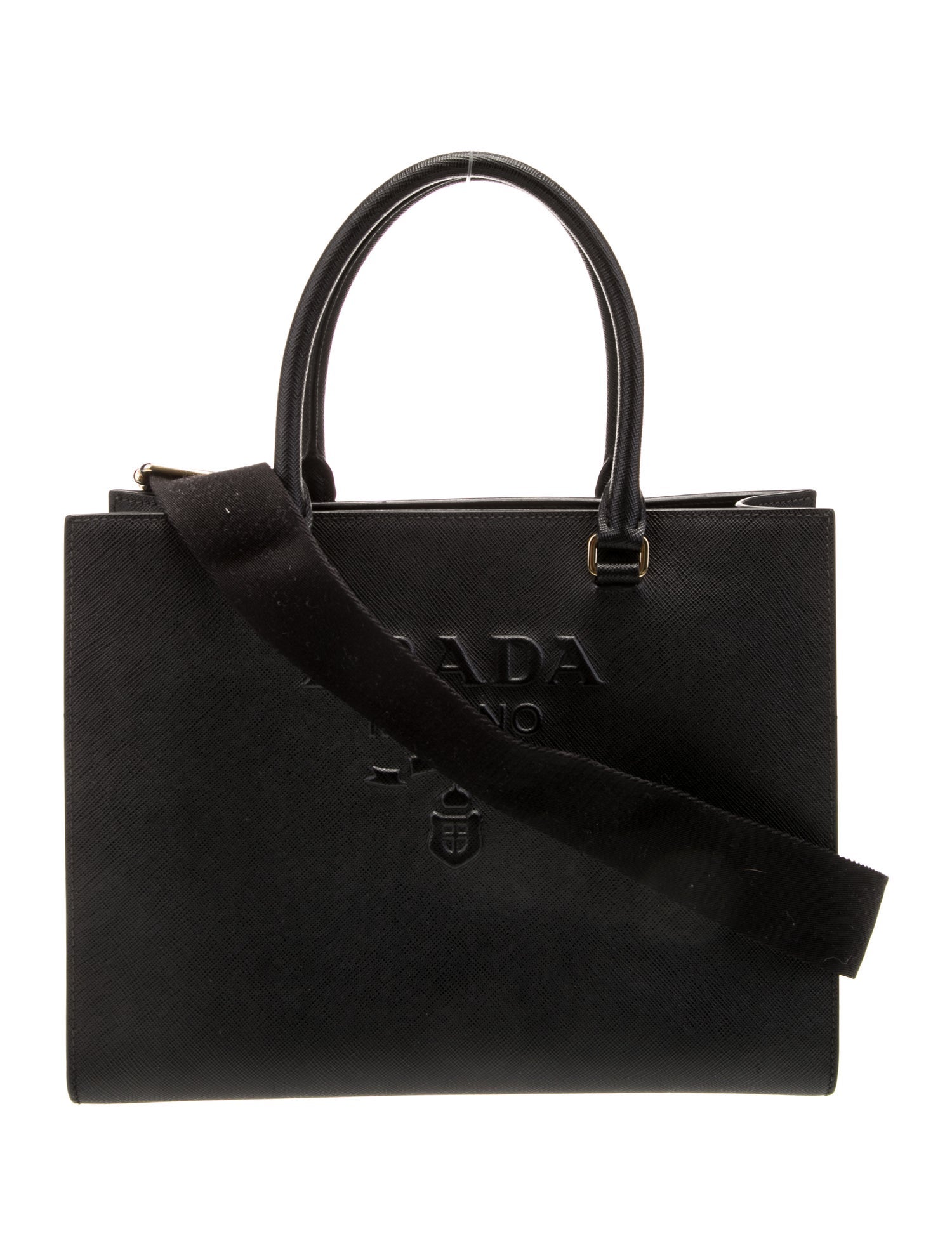 Prada Saffiano Lux Leather Top Handle Bag