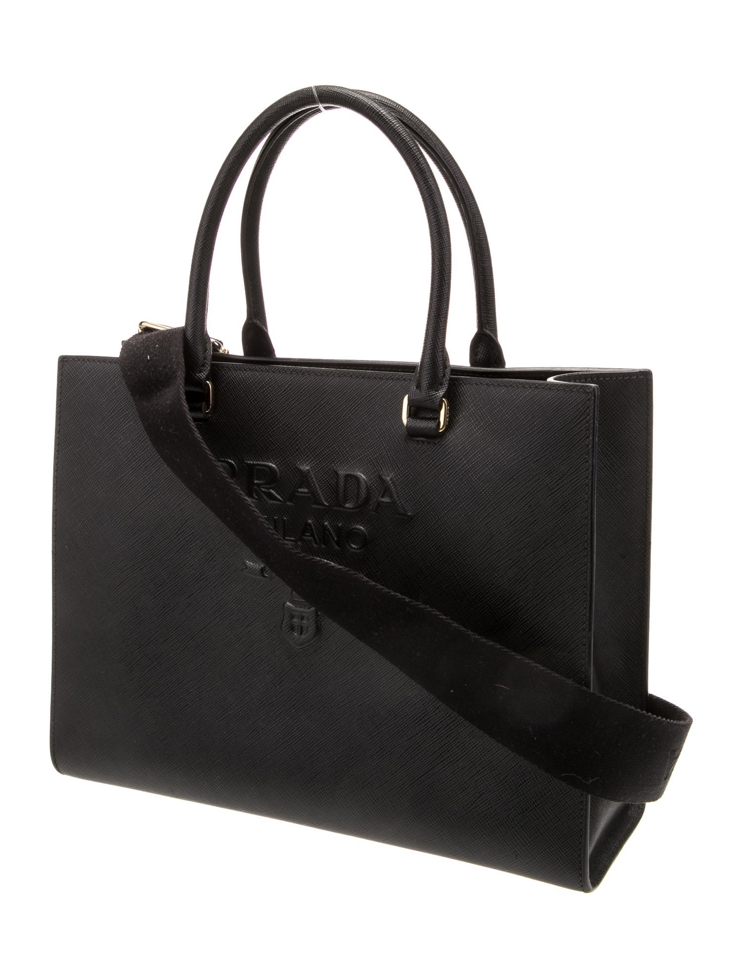 Prada Saffiano Lux Leather Top Handle Bag