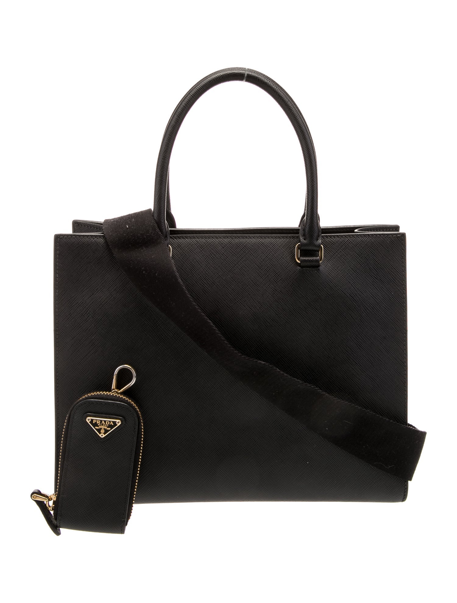 Prada Saffiano Lux Leather Top Handle Bag