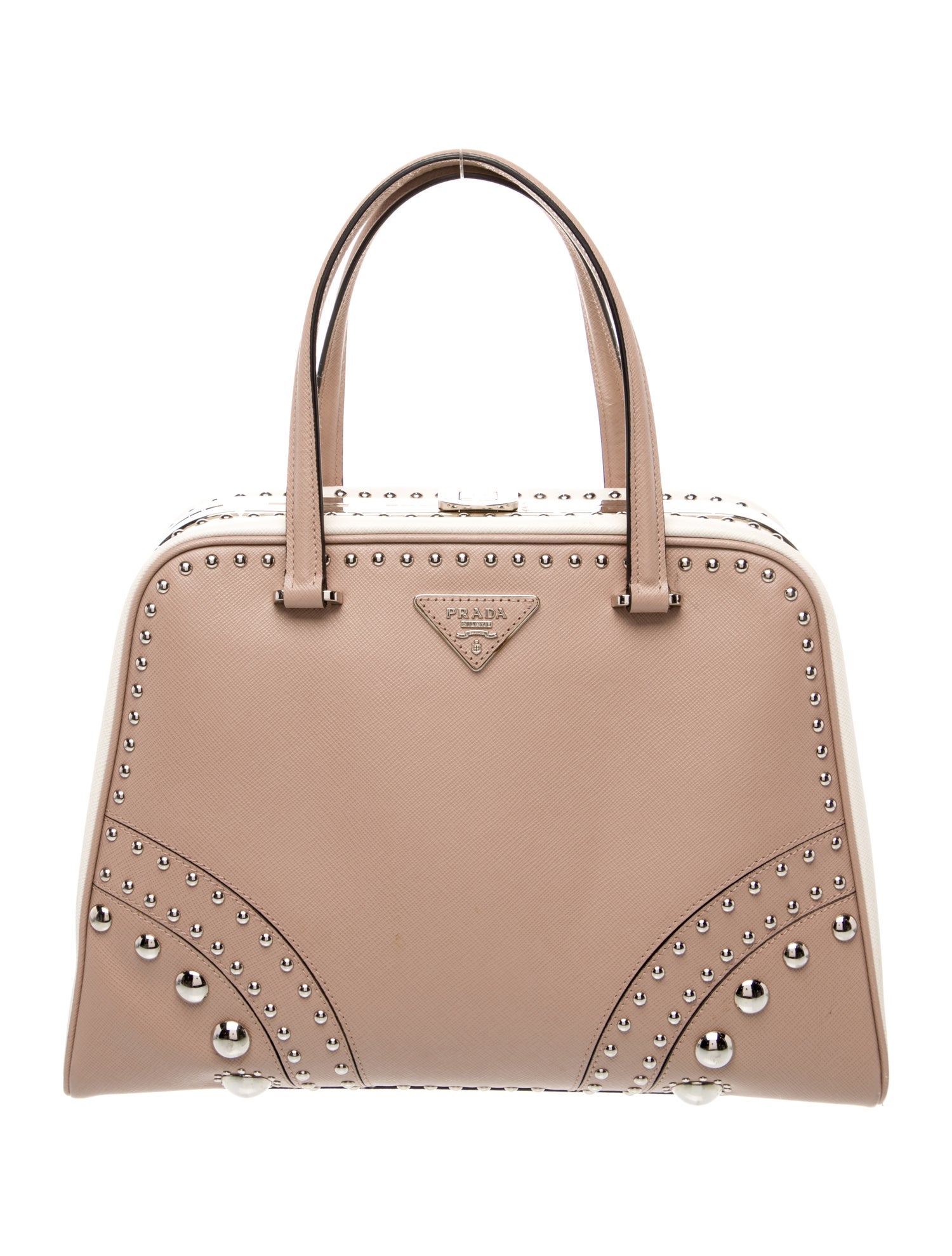 Prada Enameled Metal Triangle Pyramid