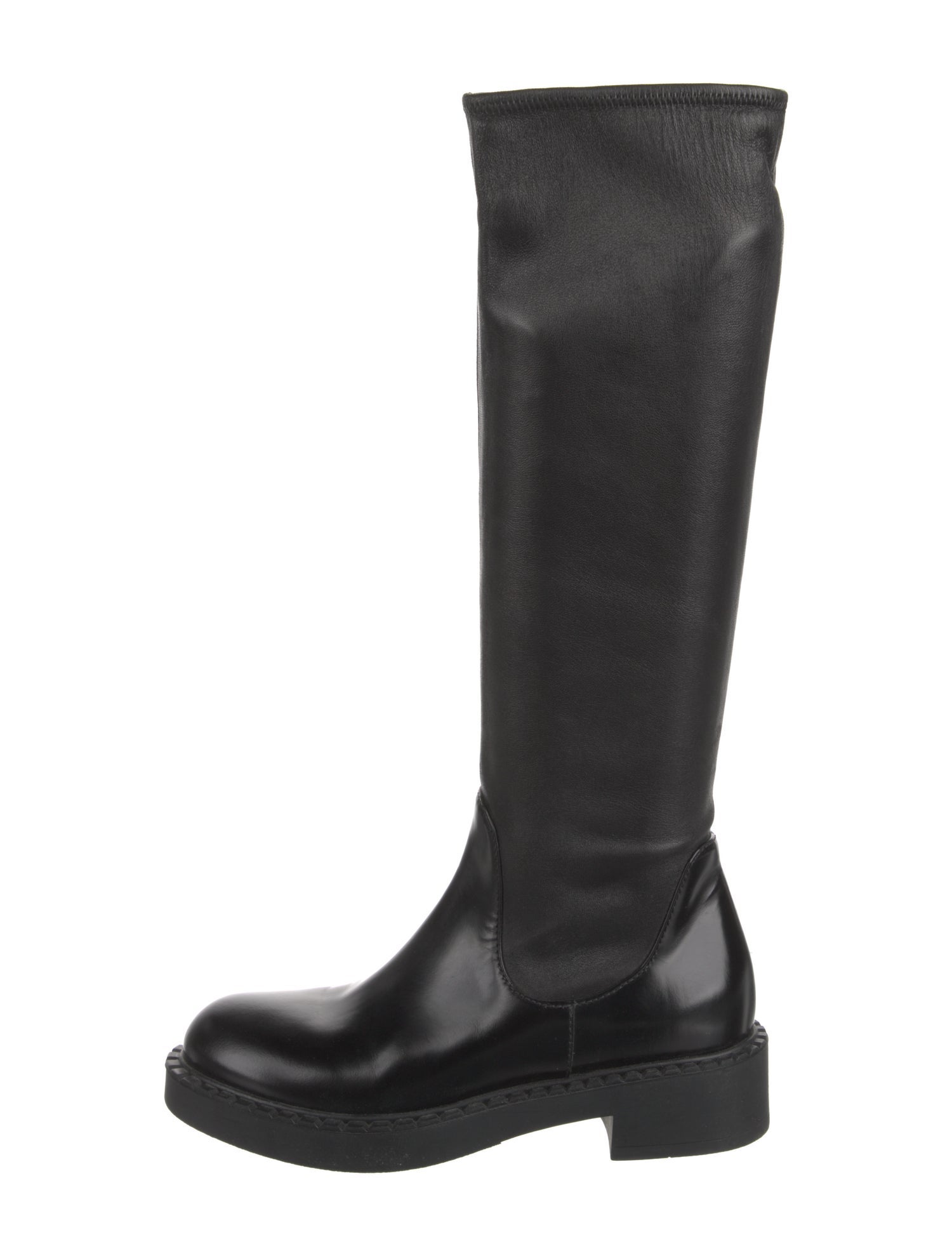 Prada Leather Riding Boots