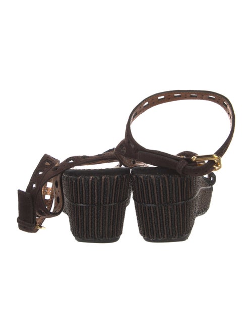 Prada Suede Lasercut Accents Espadrilles