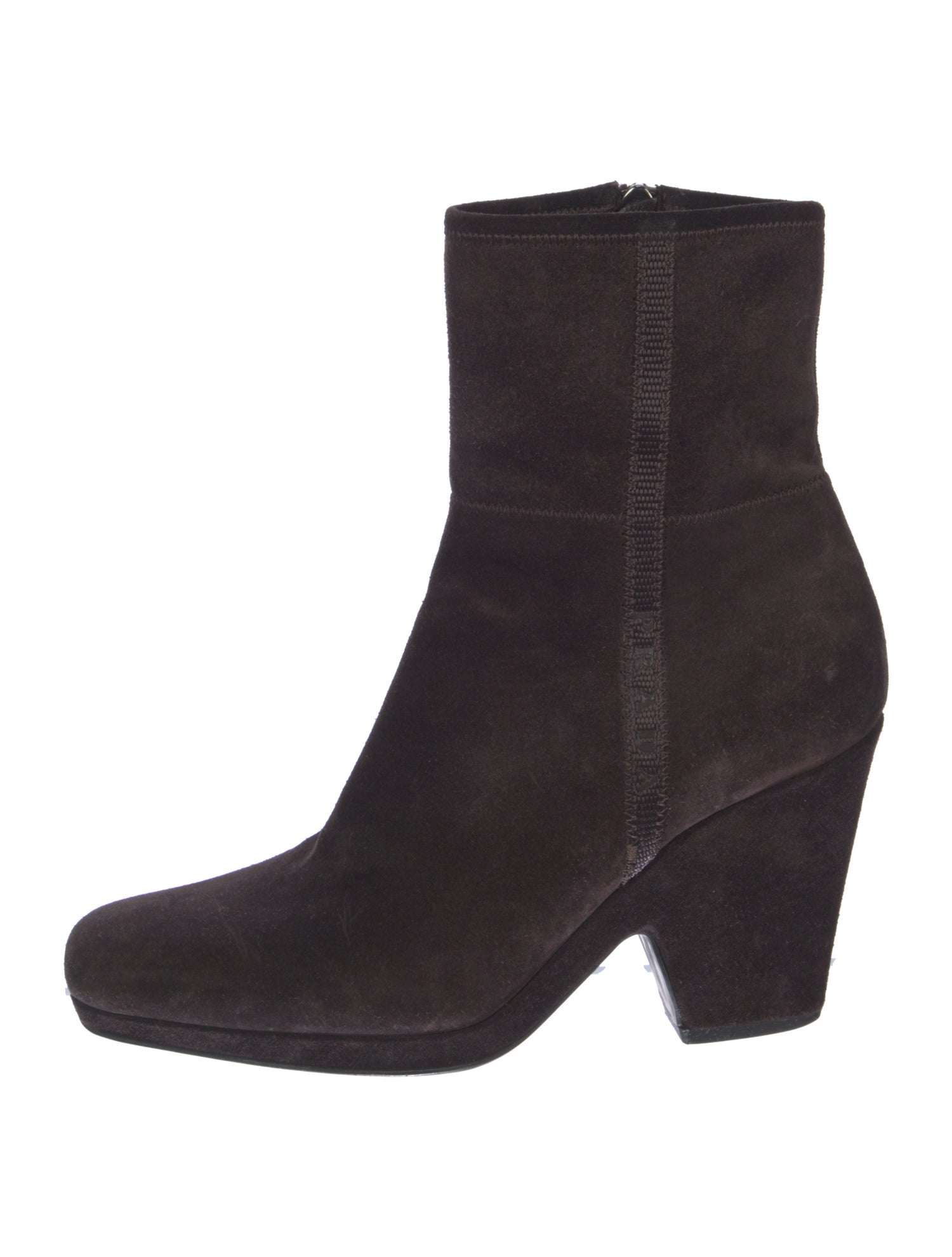 Prada Suede Western Boots