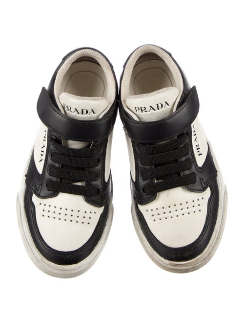 Prada Kids' Leather Low Top Sneakers