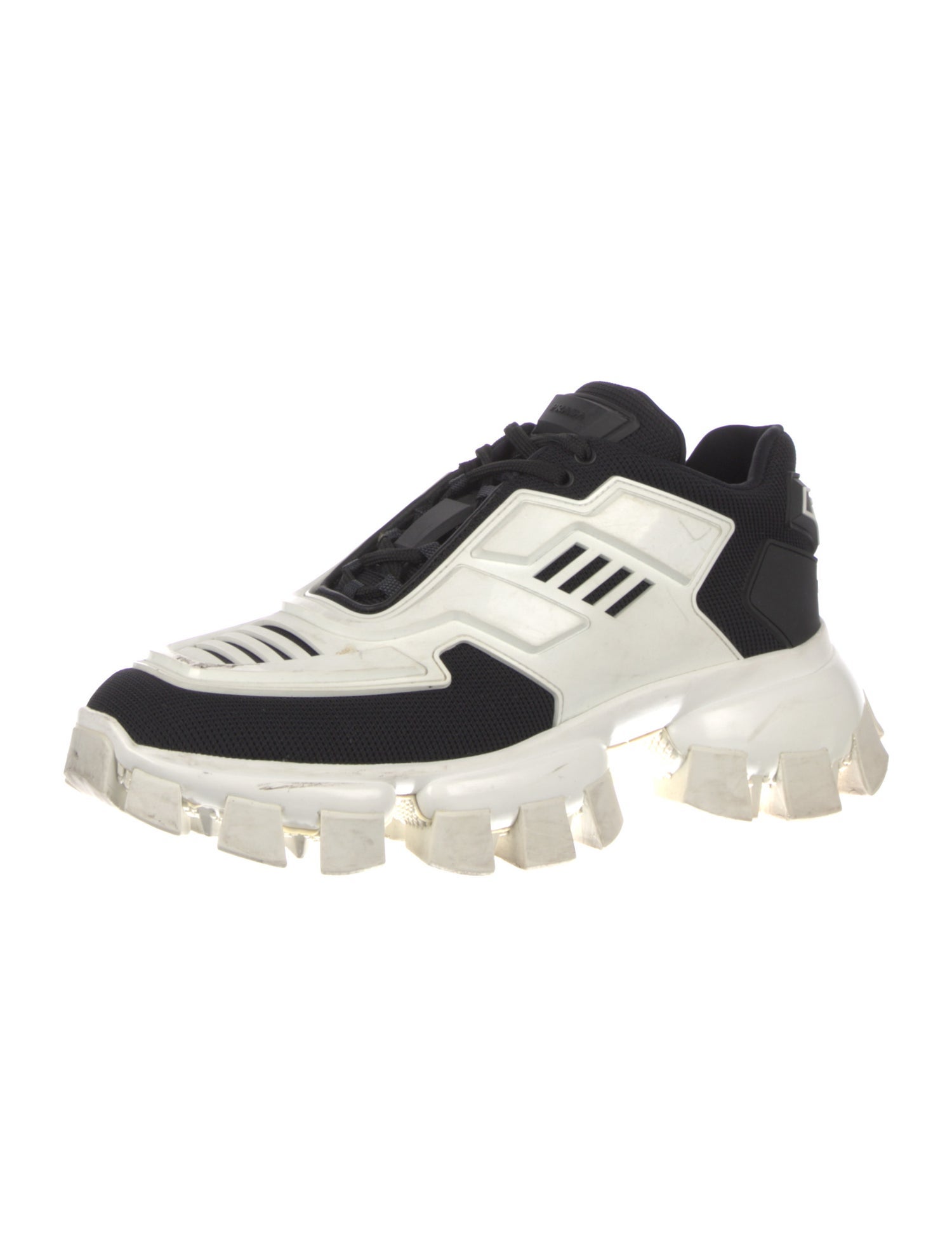 Prada Mesh Colorblock Pattern Sneakers