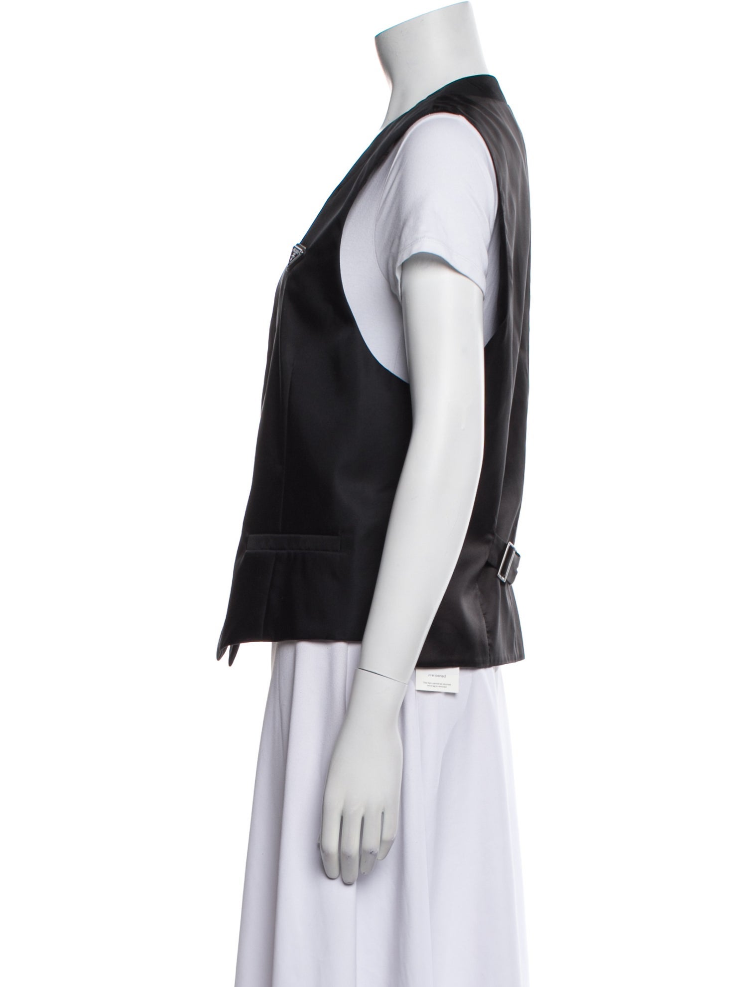 Prada 2021 Enameled Metal Triangle Suit Vest