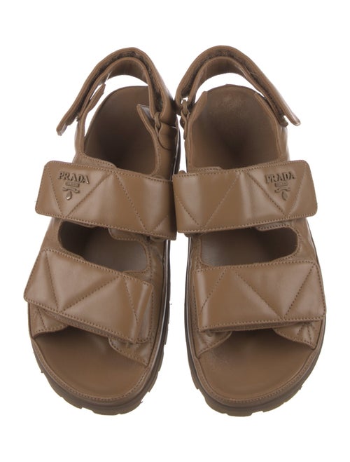 Prada Leather Slingback Sandals