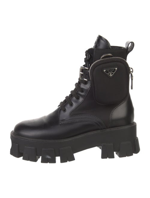 Prada Leather Combat Boots