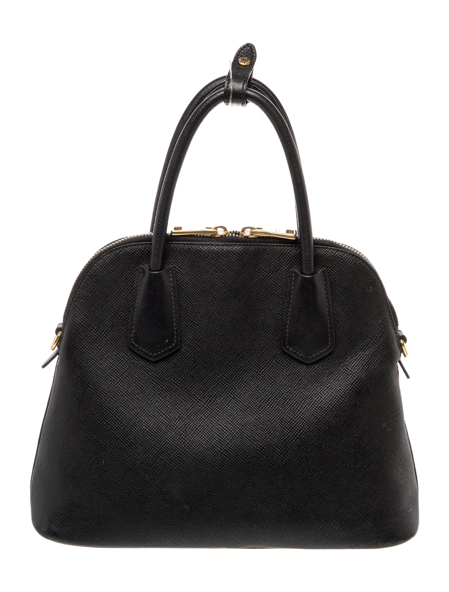 Prada Saffiano Cuir Leather Top Handle Bag