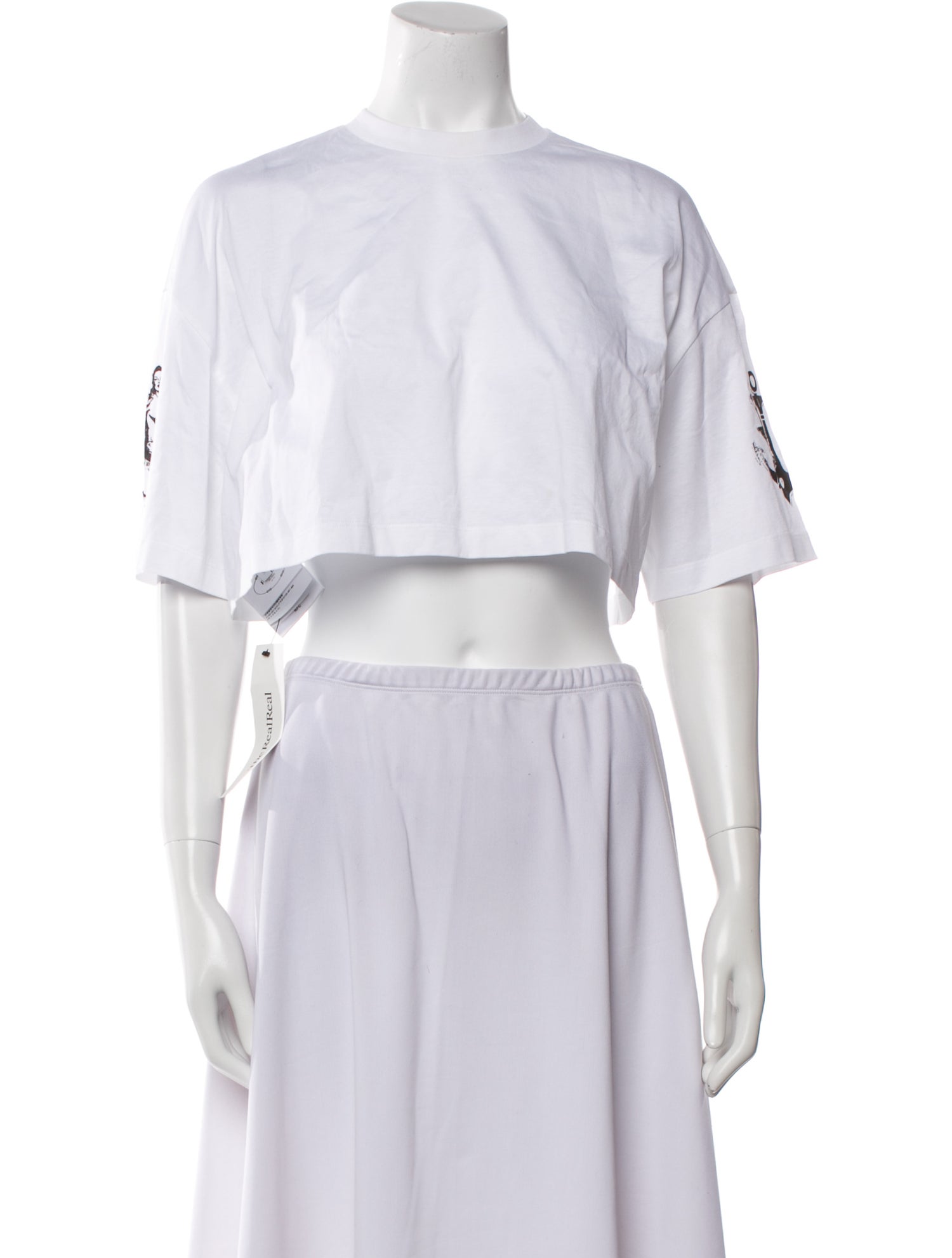 Prada 2022 Graphic Print Crop Top