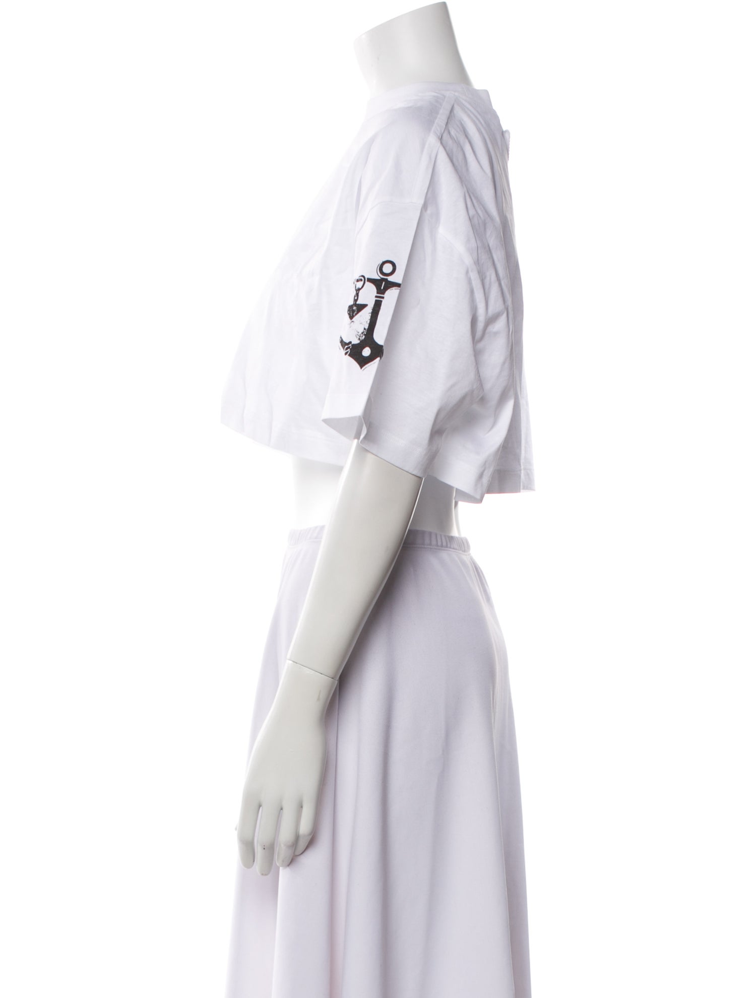 Prada 2022 Graphic Print Crop Top