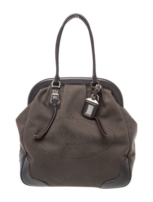 Prada Enameled Metal Triangle Canapa Frame