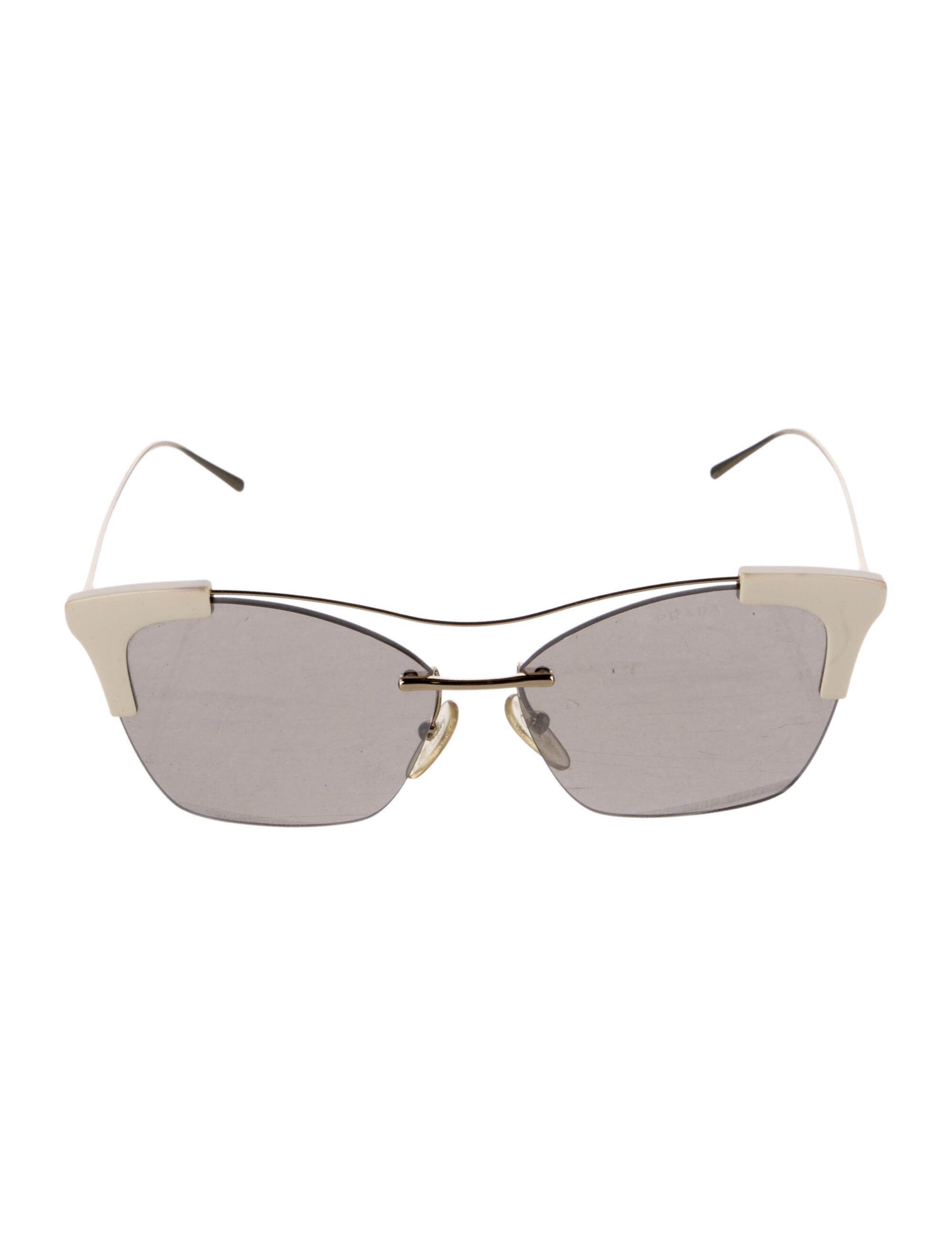 Prada Cat-Eye Mirrored Sunglasses