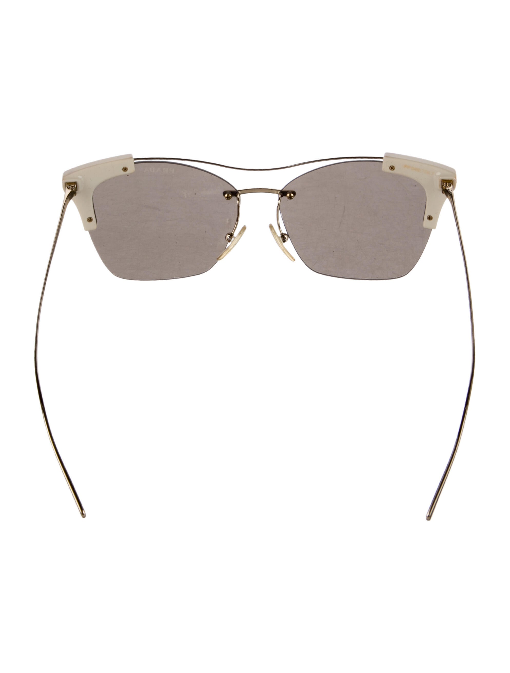 Prada Cat-Eye Mirrored Sunglasses