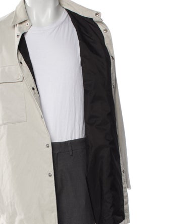 Prada 2023 Enameled Metal Triangle Utility Jacket