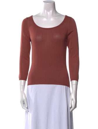 Prada Silk Scoop Neck Top