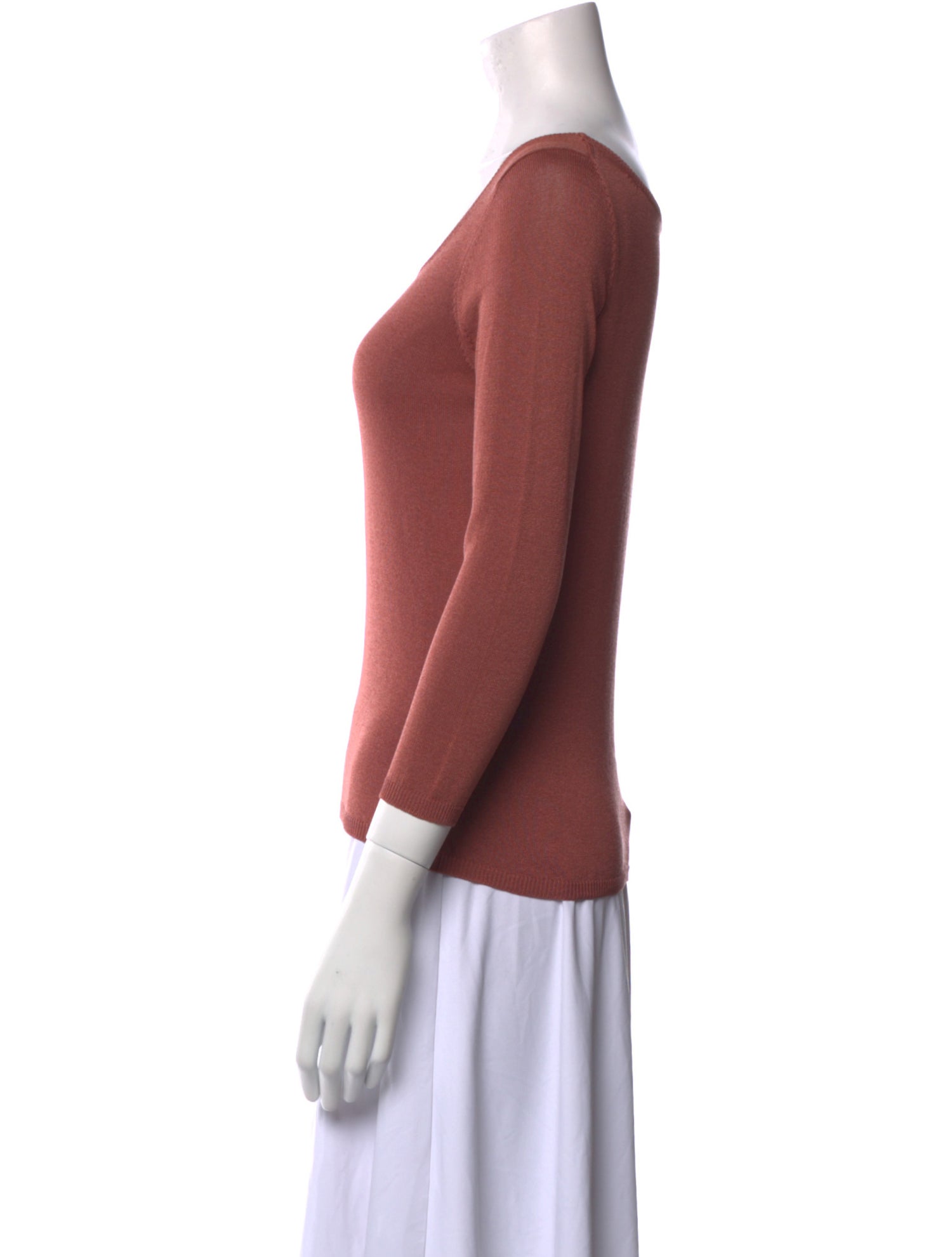 Prada Silk Scoop Neck Top