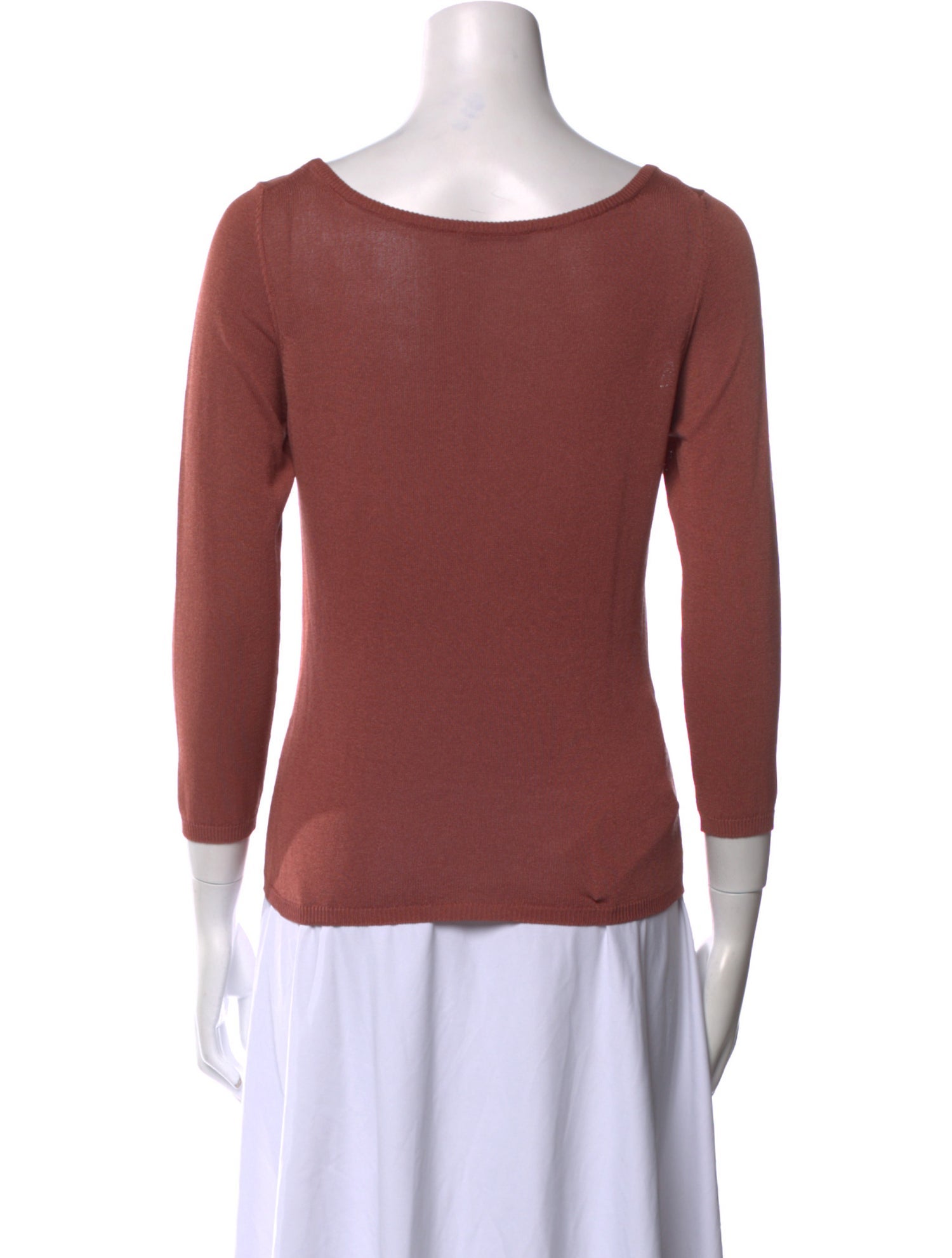 Prada Silk Scoop Neck Top