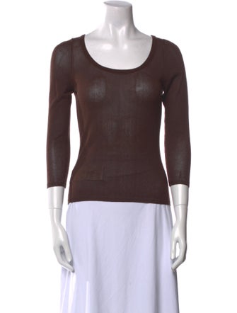 Prada Wool Scoop Neck Sweater