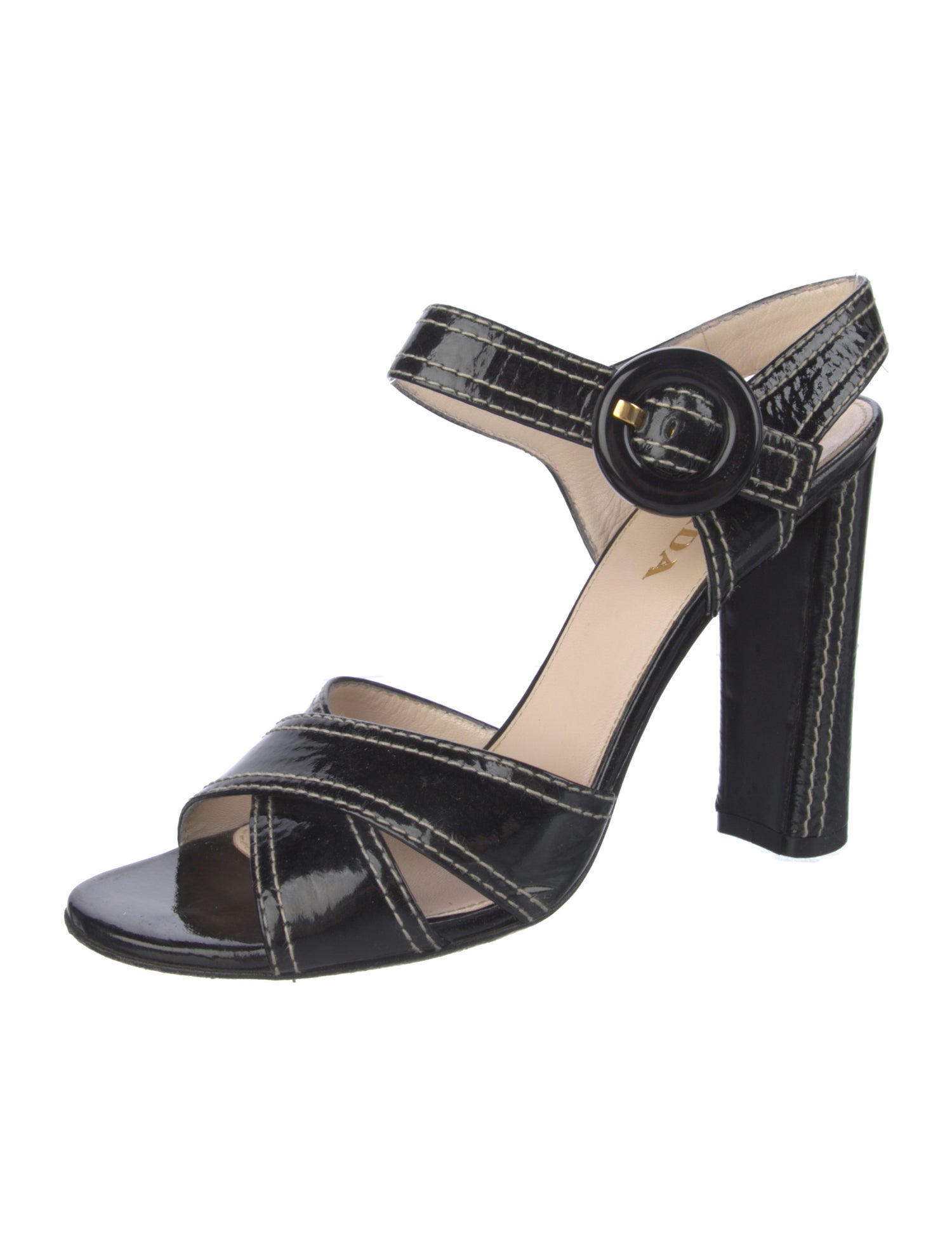 Prada Patent Leather Sandals