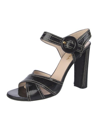 Prada Patent Leather Sandals