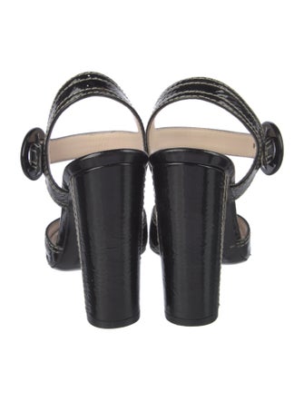 Prada Patent Leather Sandals
