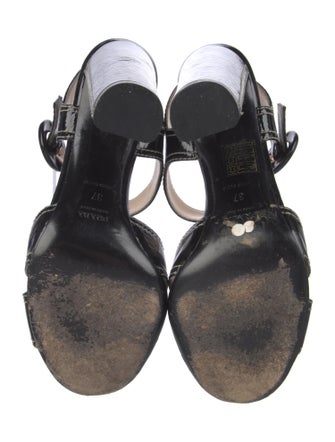 Prada Patent Leather Sandals