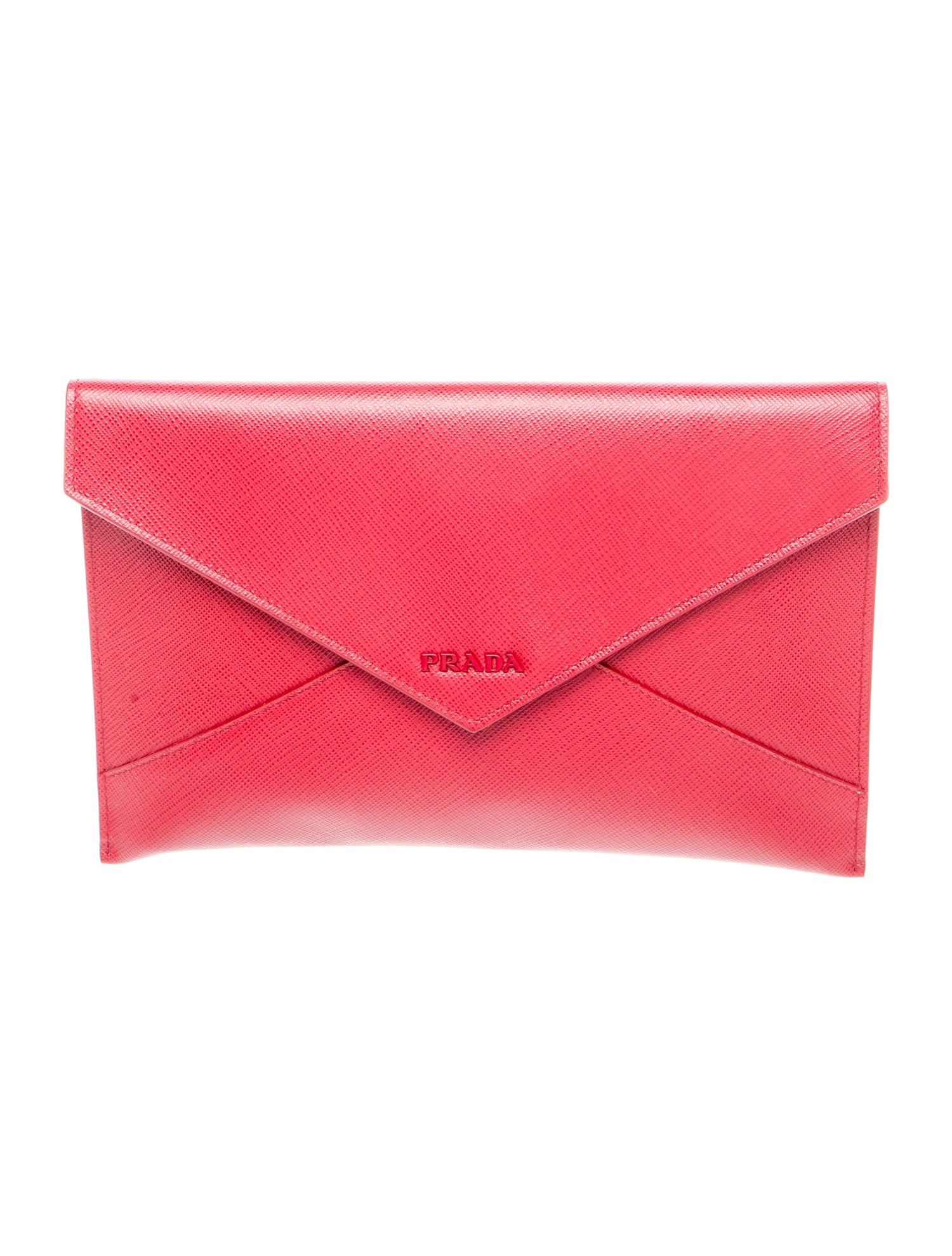 Prada Saffiano Cuir Leather Clutch