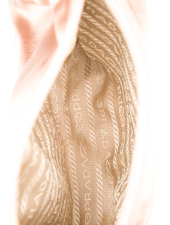 Prada Enameled Metal Triangle Top Handle Bag