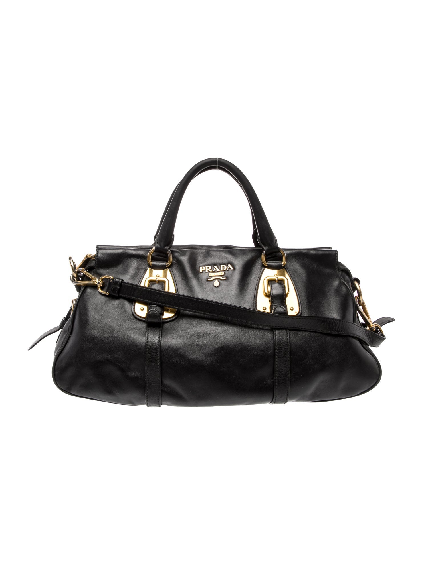 Prada Soft Calf Leather Bauletto