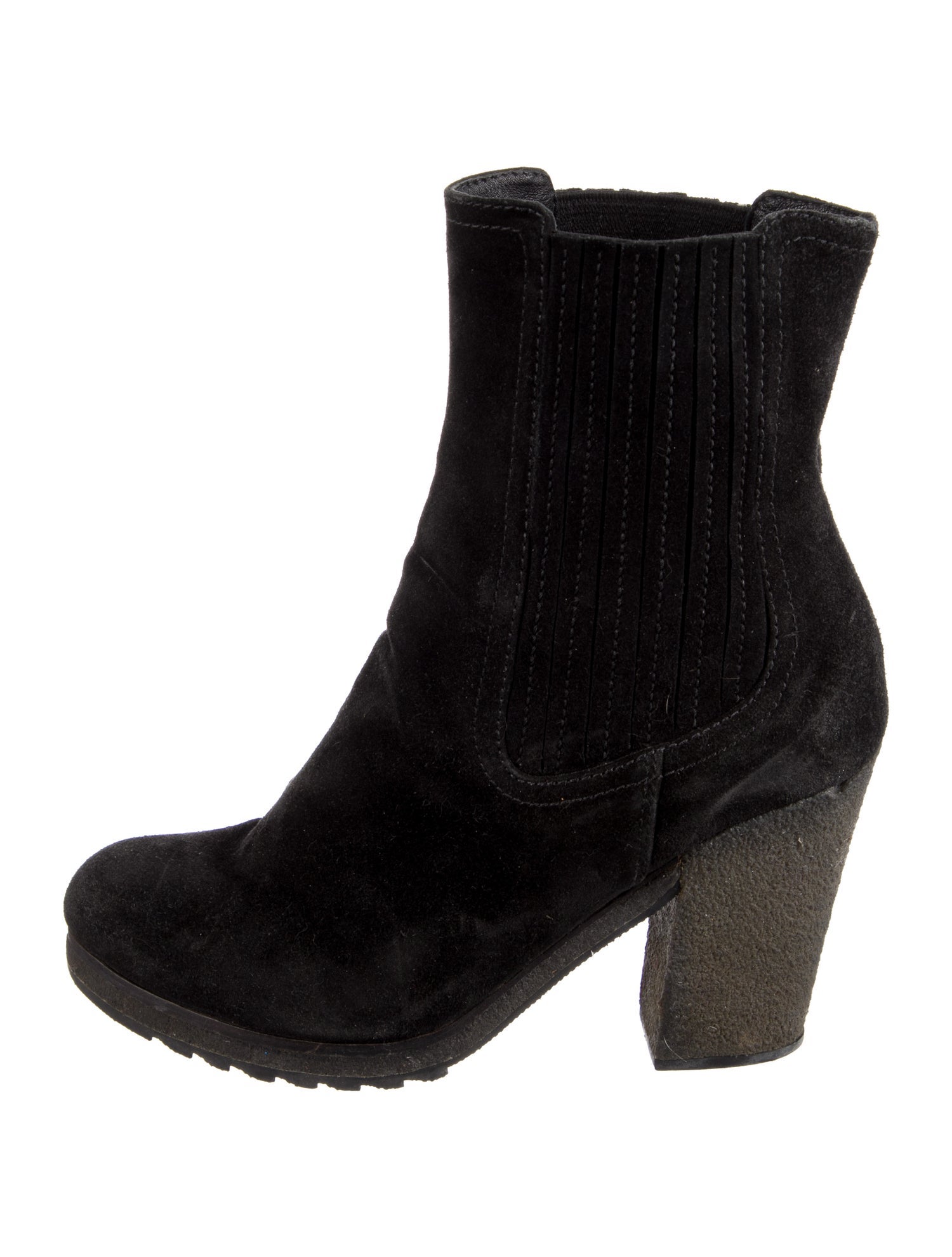 Prada Sport Suede Chelsea Boots